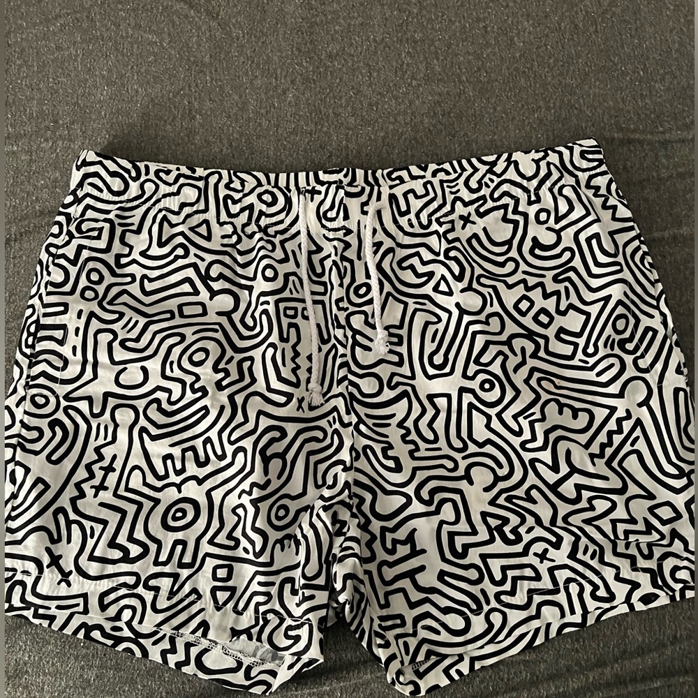 RSQxKeith Haring xl mens shorts